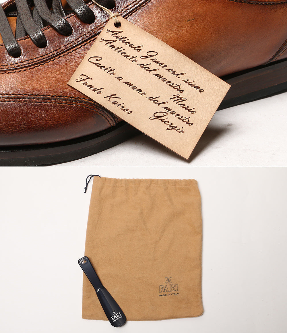 Fabi ファビ ドレスシューズ レザースニーカー ブラウン イタリア製 メンズ SIZE 41