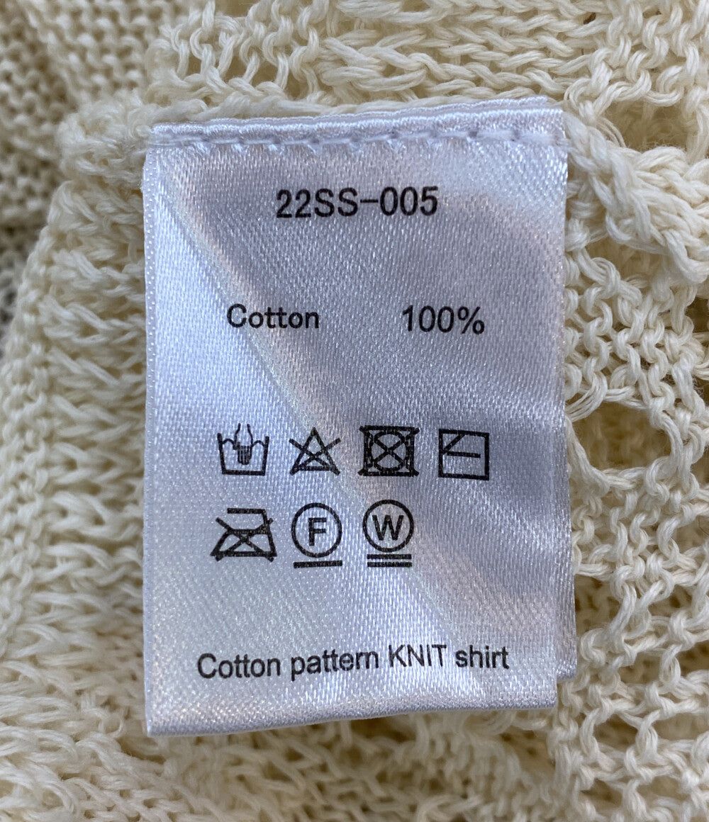 NKNIT ニット cotton 生成り サマーニット 22SS-005 メンズ SIZE - ンニット