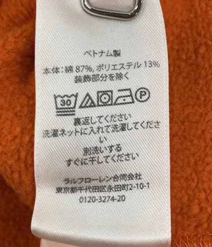 POLO RALPH LAUREN スウェット 両Vガゼット ポケ付 オレンジ メンズ SIZE L ポロ・ラルフローレン