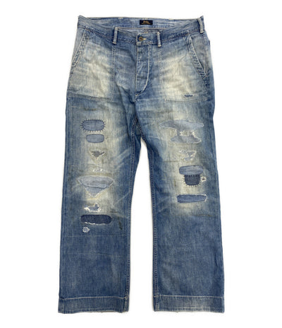 POLO RALPH LAUREN デニムパンツ CLASSIC FIT DISTRESSED JEAN ダメージ加工 メンズ SIZE 34x32 ポロ・ラルフローレン