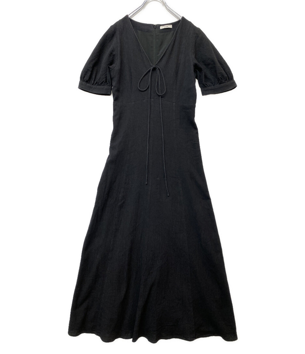 CLANE ワンピース リネン BLK 12112-5402 レディース SIZE 1 クラネ