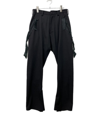 sulvam パンツ スラックス ブラック SR-P03-100 23SS メンズ SIZE M サルバム