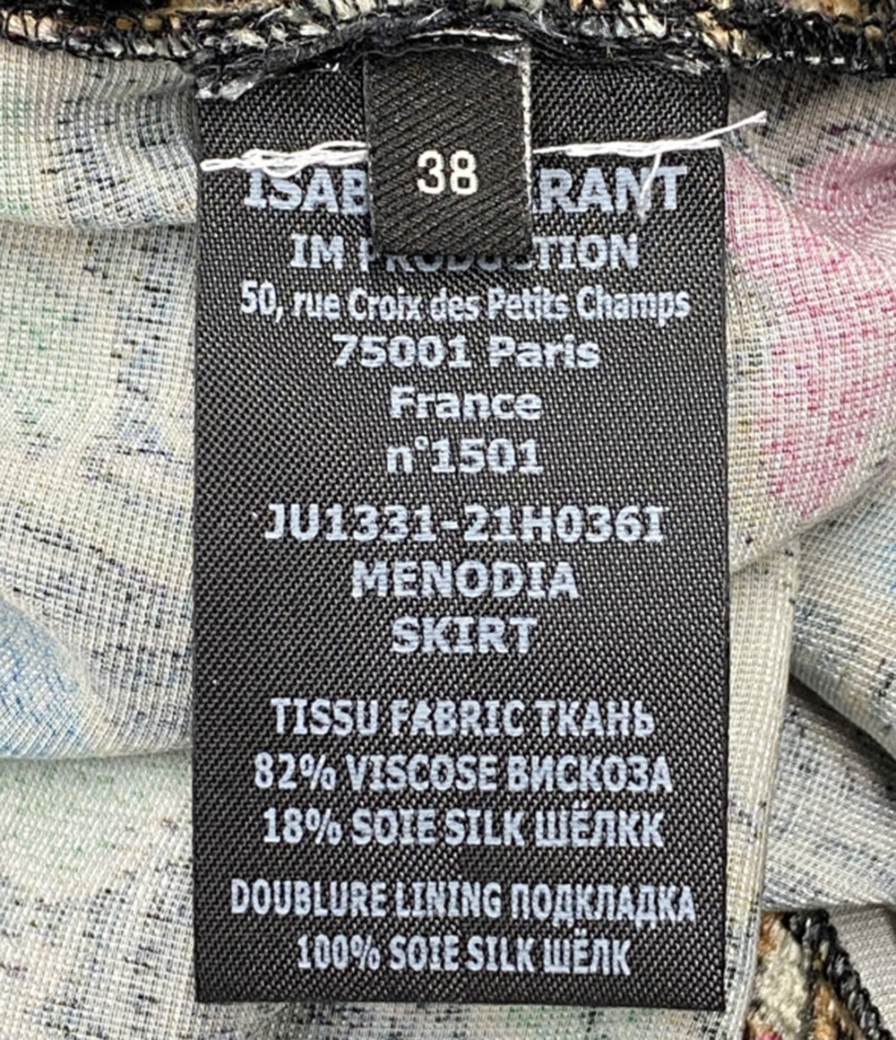 ISABEL MARANT 総柄ベロアフレアスカート レディース SIZE 38 イザベルマラン