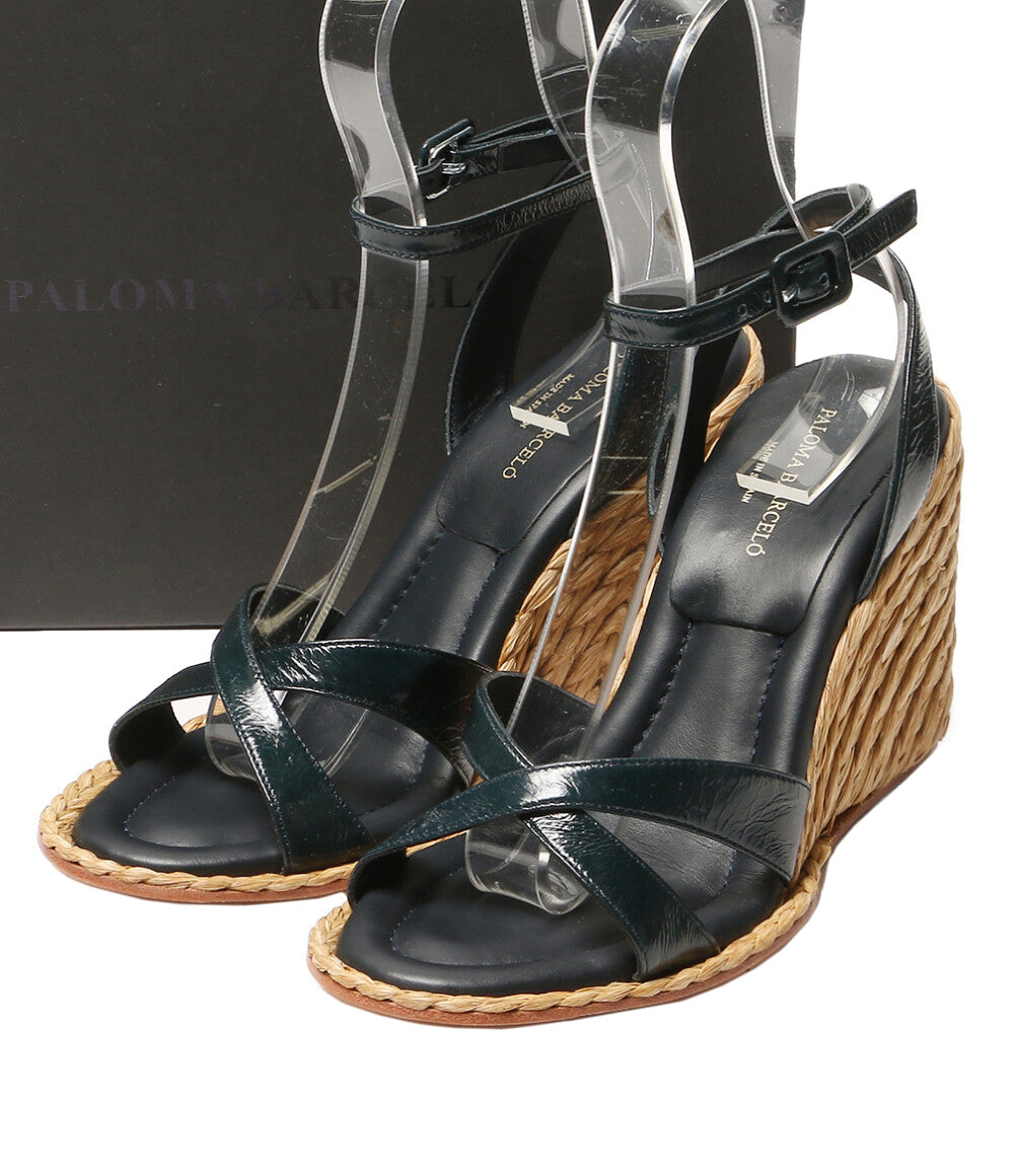 PALOMA BARCELO サンダル ブラック ALES 652393 レディース SIZE 37 パロマバルセロ