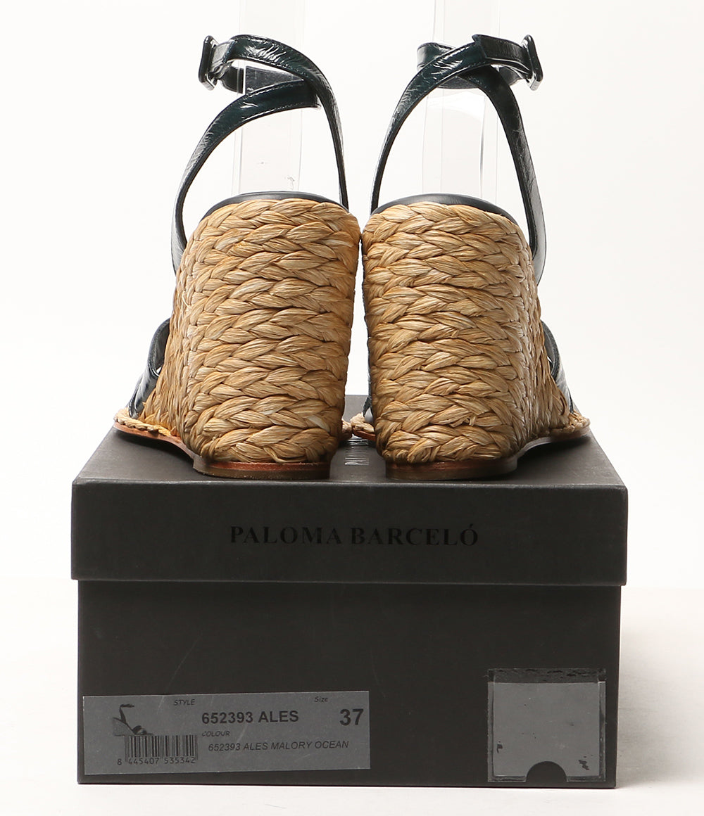 PALOMA BARCELO サンダル ブラック ALES 652393 レディース SIZE 37 パロマバルセロ