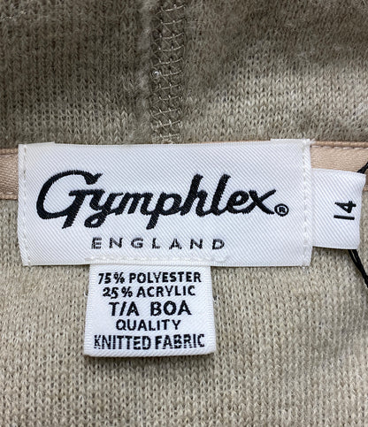 美品 GYMPHLEX ボアフーデッドベスト クルミボタン レディース SIZE 14 ジムフレックス