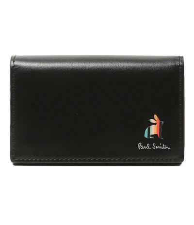 美品 PAUL SMITH カードケース ブラック 873920 BPS653 牛革 メンズ ポール・スミス