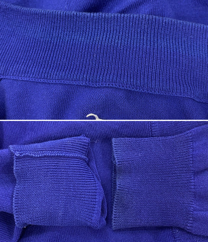 Maison Margiela カーディガン エルボーパッチ ブルー コットン S51HA0932 レディース SIZE S メゾンマルジェラ