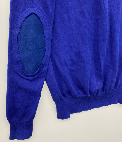 Maison Margiela カーディガン エルボーパッチ ブルー コットン S51HA0932 レディース SIZE S メゾンマルジェラ