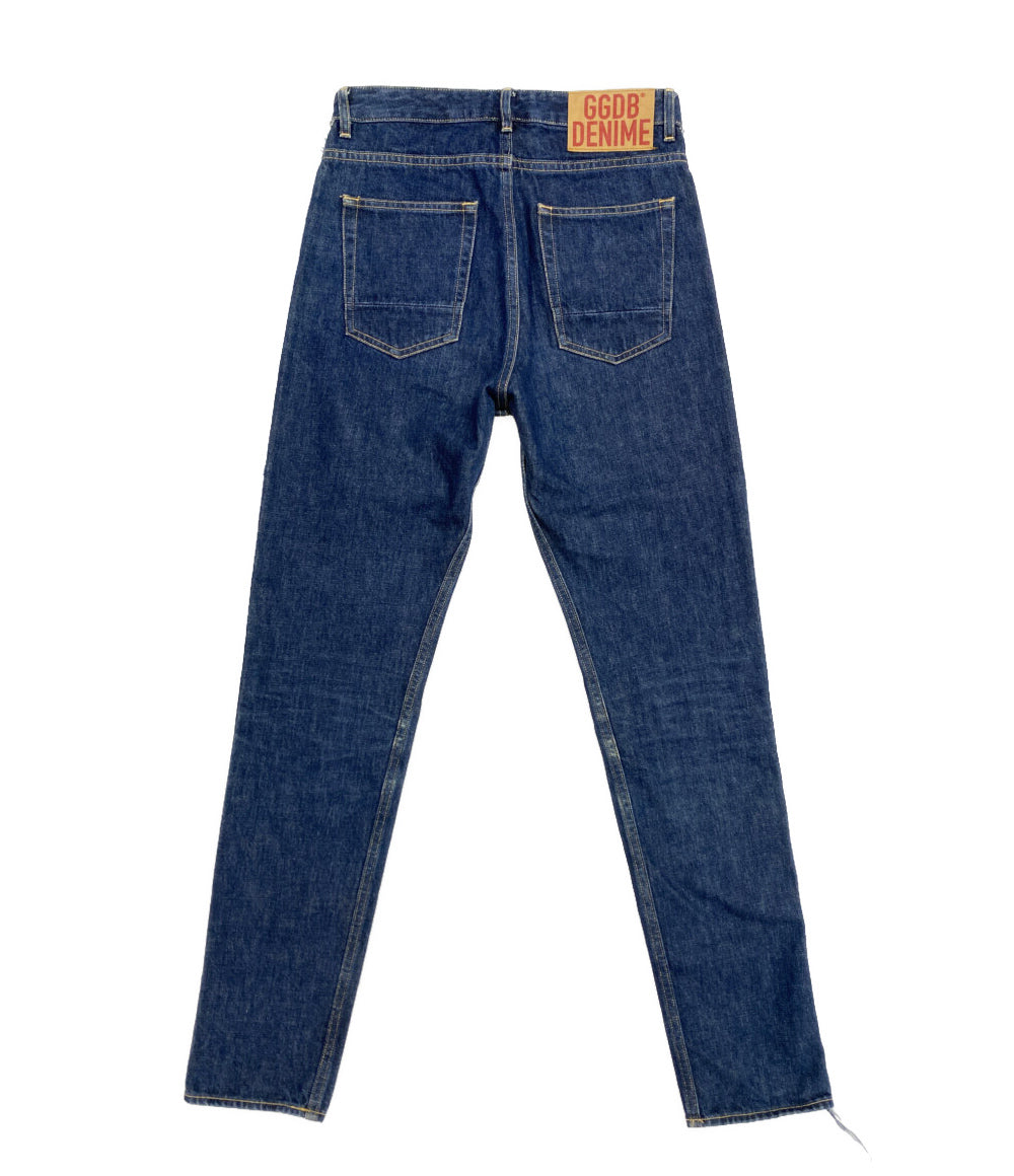 GOLDEN GOOSE デニムパンツ スリムストレート 切りっぱなし加工 スタープリント メンズ SIZE 26 ゴールデングース