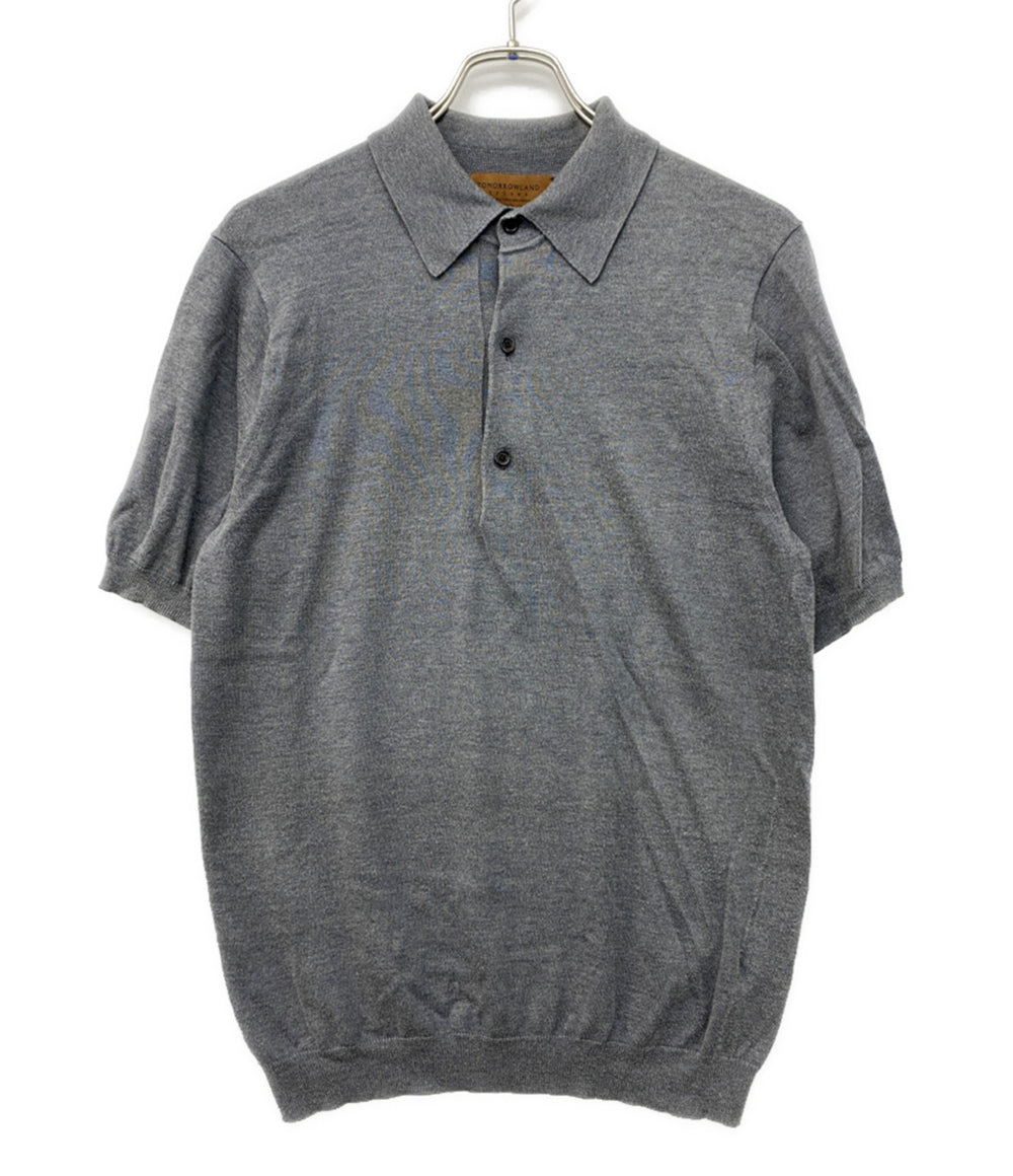 TOMORROWLAND ポロシャツ コットン シルク グレー 61-02-12-02002 メンズ SIZE S トゥモローランド