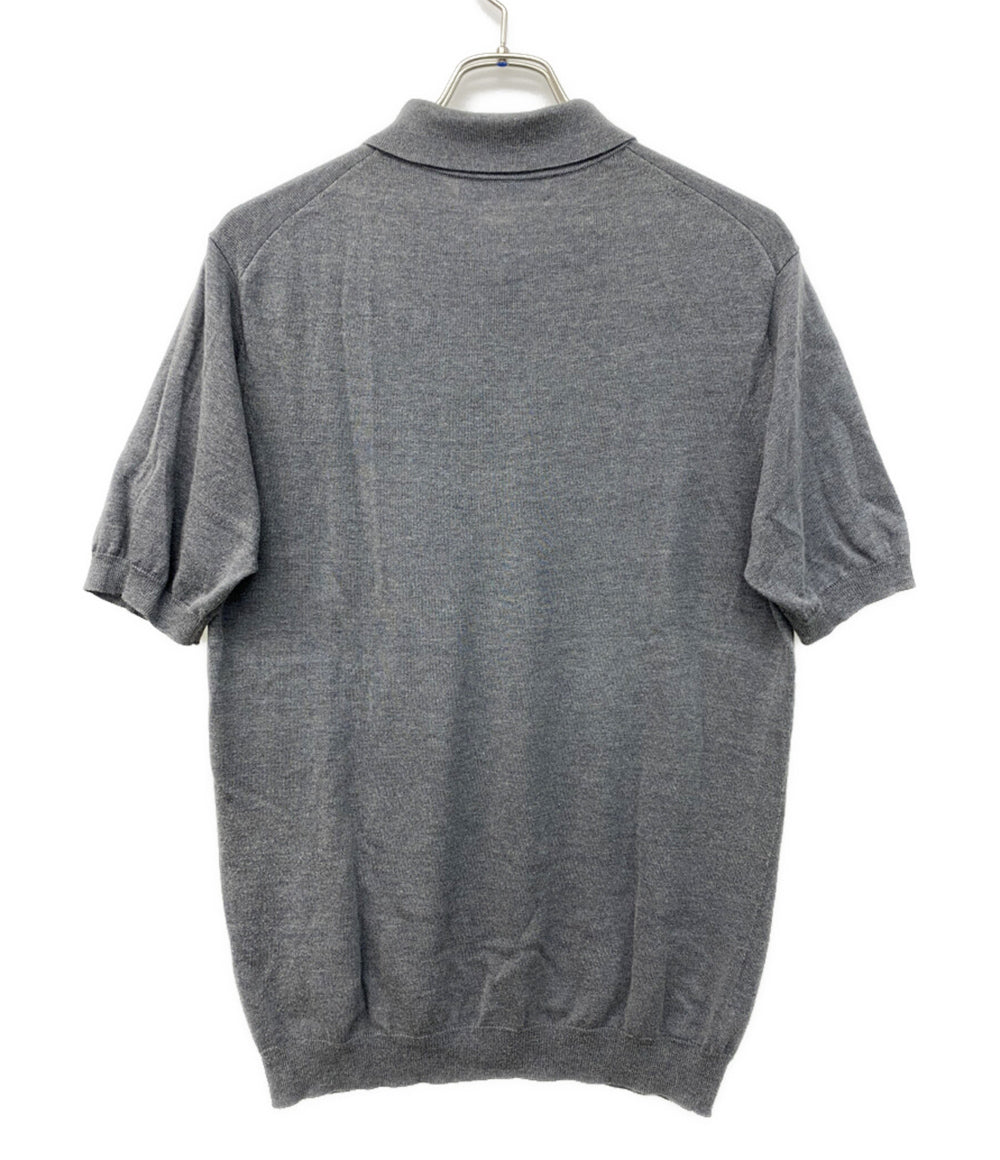TOMORROWLAND ポロシャツ コットン シルク グレー 61-02-12-02002 メンズ SIZE S トゥモローランド