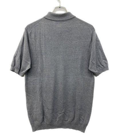 TOMORROWLAND ポロシャツ コットン シルク グレー 61-02-12-02002 メンズ SIZE S トゥモローランド