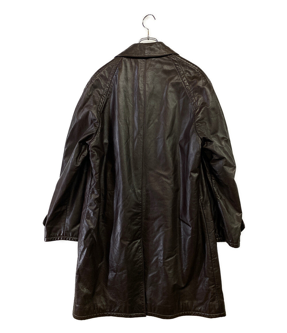 サルフラ レザーコート シングル ブラウン メンズ SIZE 50 SALFRA