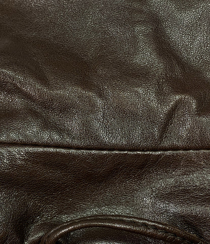サルフラ レザーコート シングル ブラウン メンズ SIZE 50 SALFRA