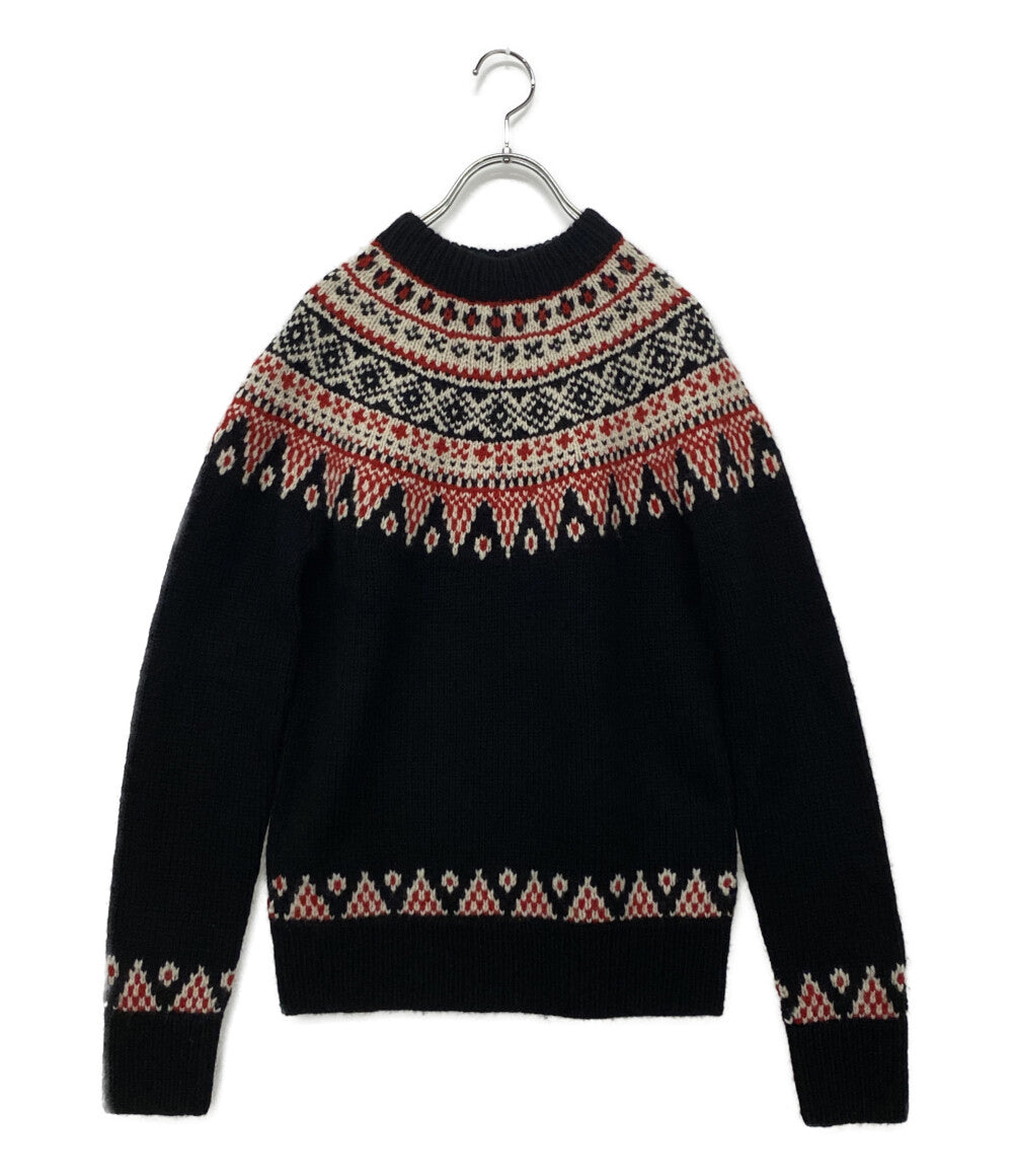 美品 RALPH LAUREN パープルレーベル ニット 290887814001 ウールカシミヤ ブラック レディース SIZE S ラルフローレンパープルレーベル