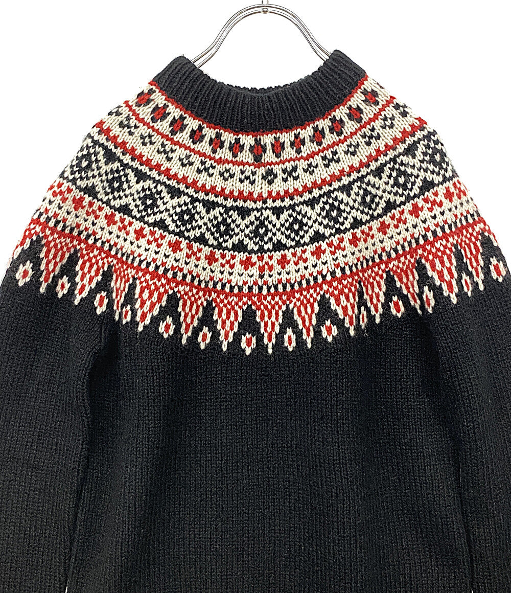 美品 RALPH LAUREN パープルレーベル ニット 290887814001 ウールカシミヤ ブラック レディース SIZE S ラルフローレンパープルレーベル