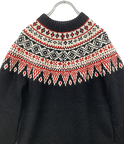美品 RALPH LAUREN パープルレーベル ニット 290887814001 ウールカシミヤ ブラック レディース SIZE S ラルフローレンパープルレーベル