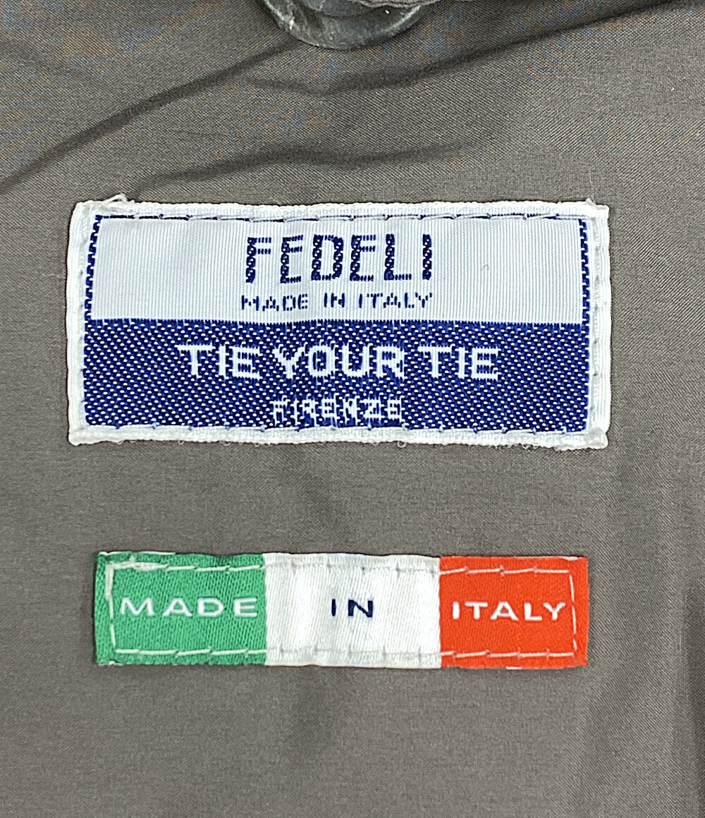 美品 FEDELI 中綿ベスト TIE YOUR TIE別注 カシミヤ100 メンズ SIZE L フェデリ