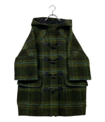 MSGM ダッフルコート グリーン チェック レディース SIZE 38 エムエスジーエム