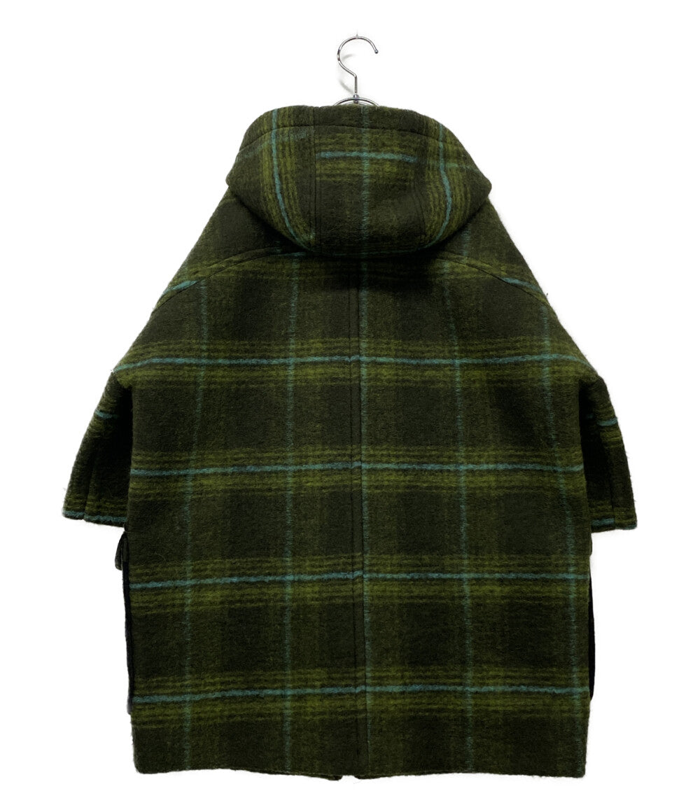 MSGM ダッフルコート グリーン チェック レディース SIZE 38 エムエスジーエム