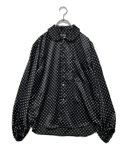 COMME des GARCONS ブラウス サテン ドッド 1K-B019 レディース SIZE XS コムデギャルソン