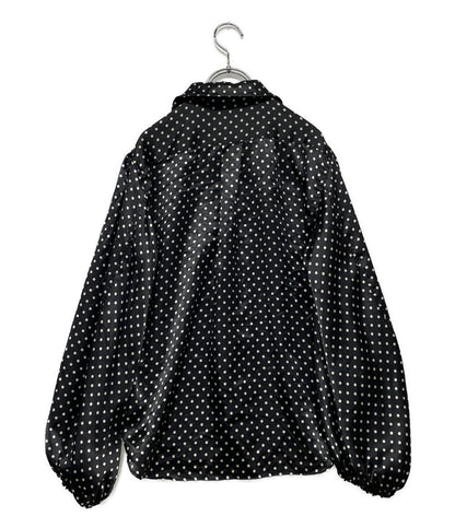 COMME des GARCONS ブラウス サテン ドッド 1K-B019 レディース SIZE XS コムデギャルソン