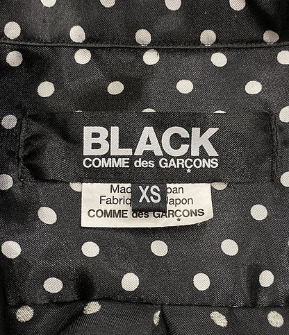 COMME des GARCONS ブラウス サテン ドッド 1K-B019 レディース SIZE XS コムデギャルソン