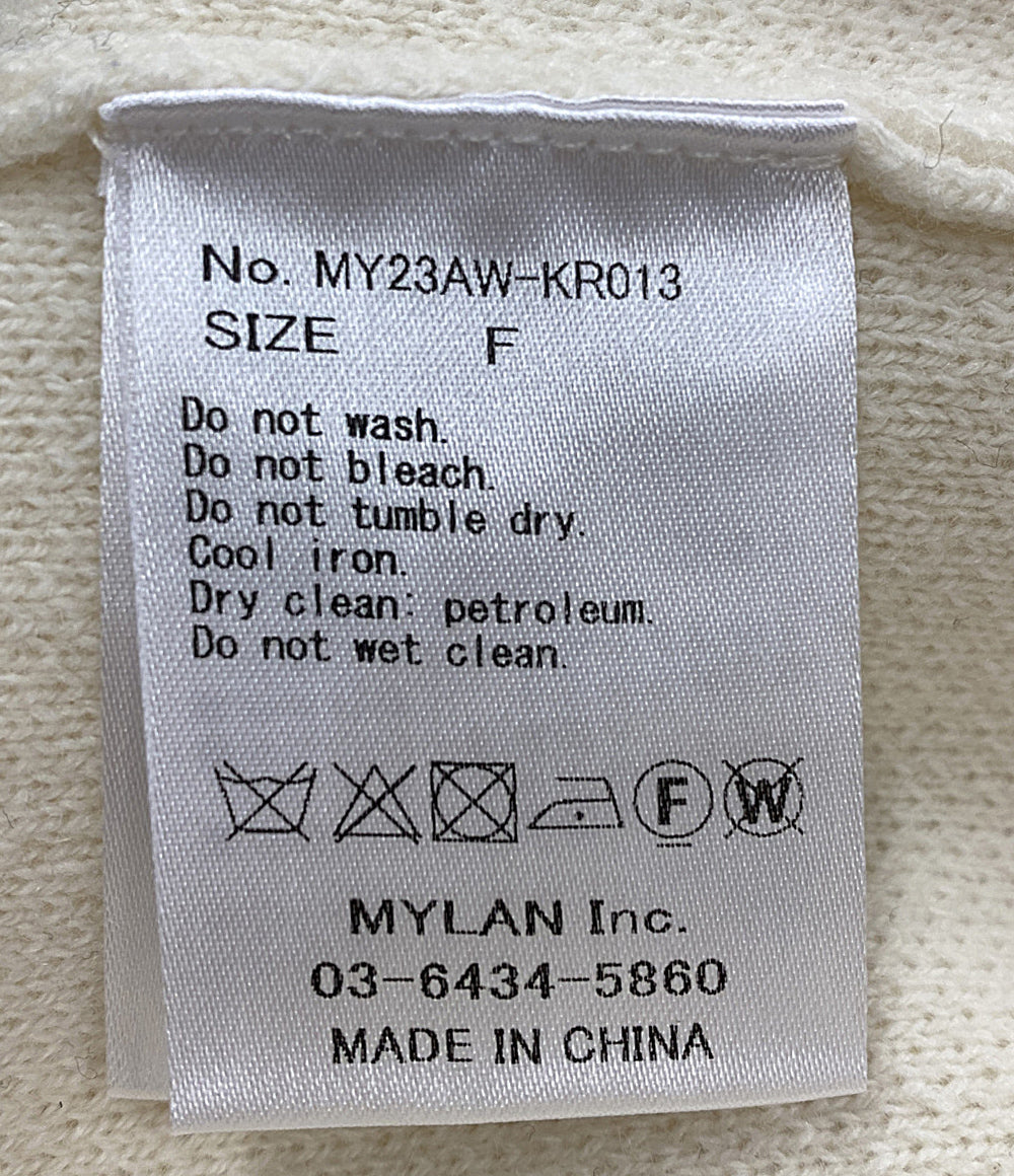MYLAN マイラン ウールカシミヤニット オープンショルダー レディース SIZE F