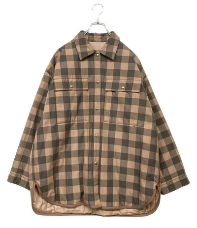 Drawer ブロックチェックパディングシャツジャケット レディース SIZE - ドゥロワー