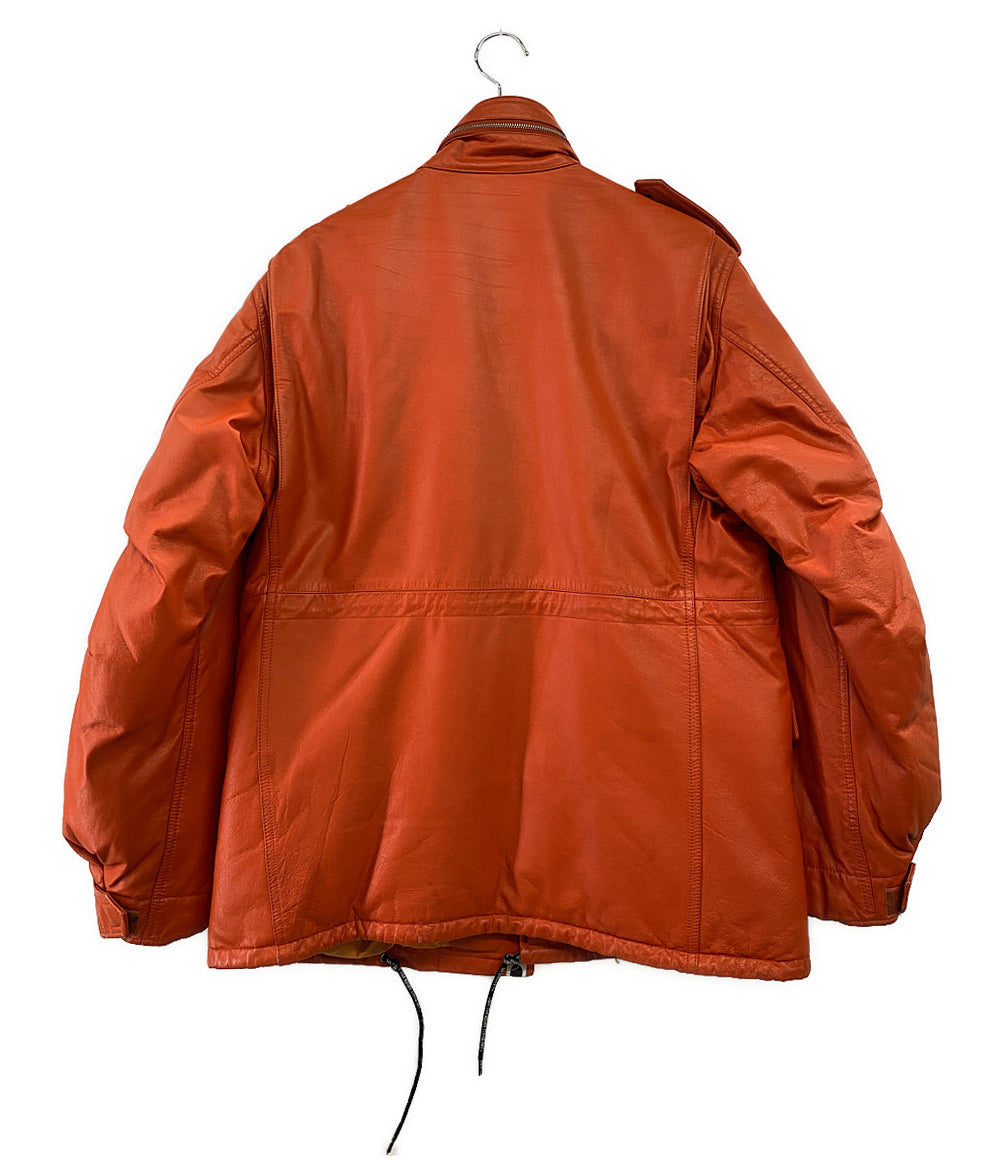 A BATHING APE ダウンジャケット レザーダウン M-65 メンズ SIZE M アベイシングエイプ