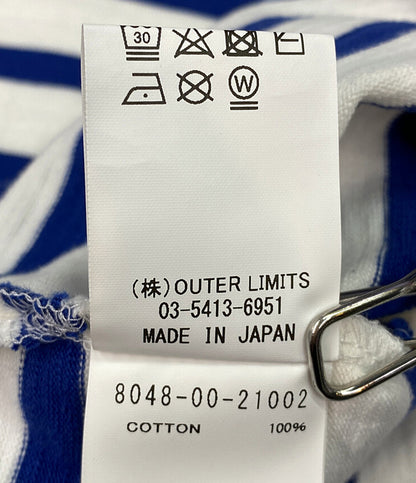 ナイジェルケーボン 半袖Ｔシャツ ボーダー ブルー メンズ SIZE 52 NIGEL CABOURN