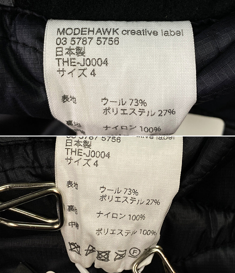 THE END ジエンド キルティングコート 裏ボア メンズ SIZE 4