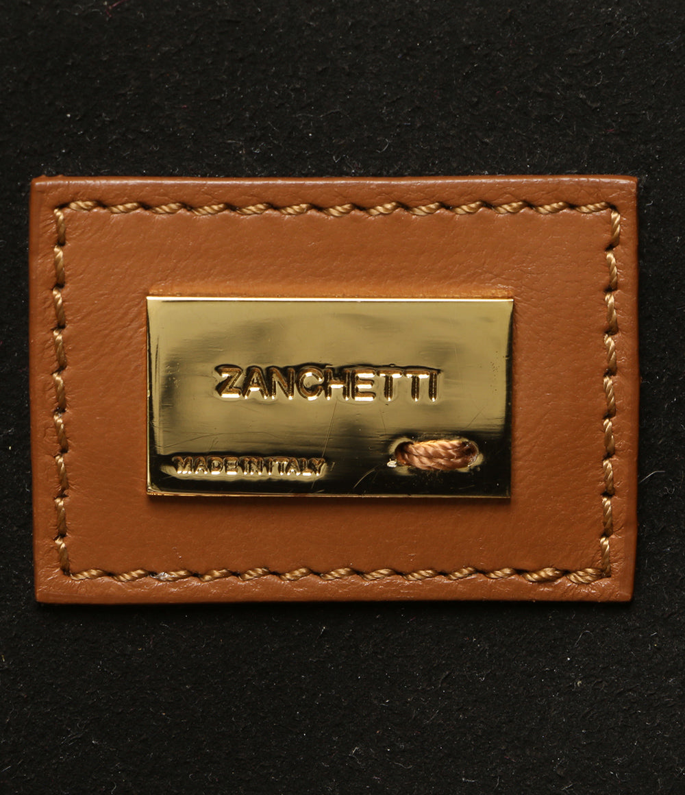 ザンケッティ ショルダーバッグ アムレット パフィー ブラウン レディース ZANCHETTI