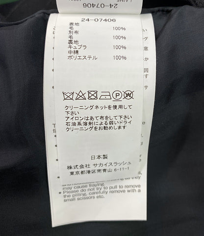 美品 sacai ベスト ジレ 変形 ブラック 24-07406 レディース SIZE 1 サカイ