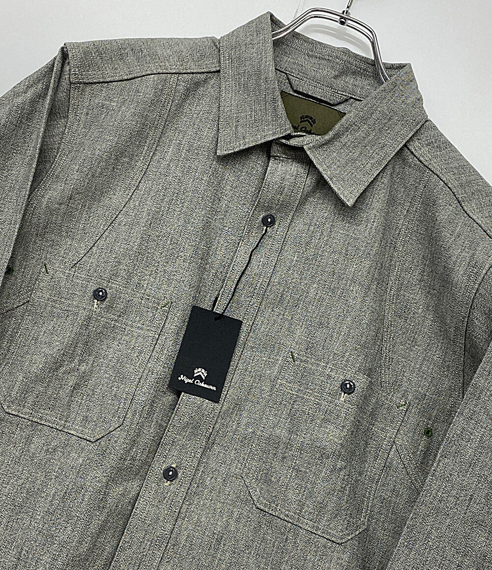 ナイジェルケーボン 美品 長袖シャツ 8047-00-10051 NEW MEDICAL SHIRT      メンズ SIZE 50  NIGEL CABOURN