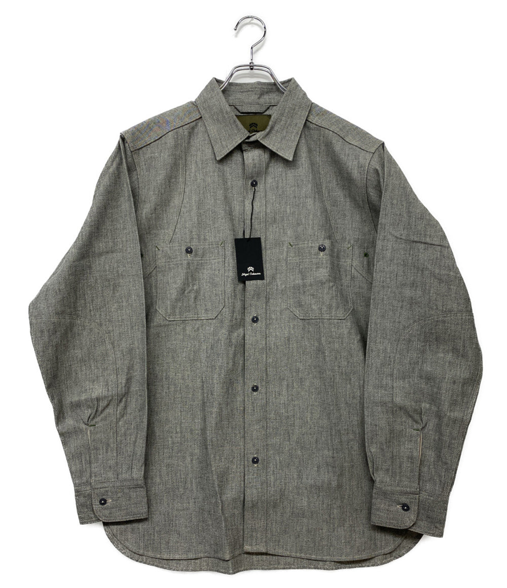 ナイジェルケーボン 美品 長袖シャツ 8047-00-10051 NEW MEDICAL SHIRT      メンズ SIZE 52  NIGEL CABOURN