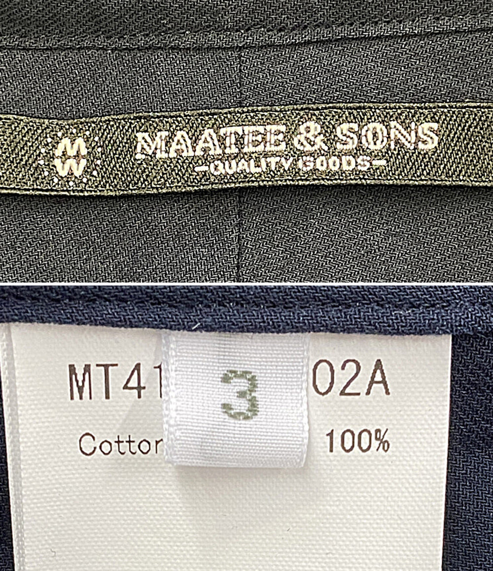 マーティーアンドサンズ 長袖シャツ MT4103-0602A      メンズ SIZE 3  MAATEE&SONS