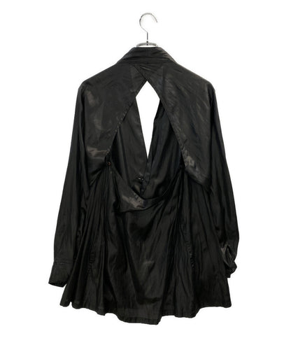 ISSEY MIYAKE 長袖シャツ LUSTER SHIRT ブラック IM23FJ022 メンズ SIZE 2 イッセイミヤケ