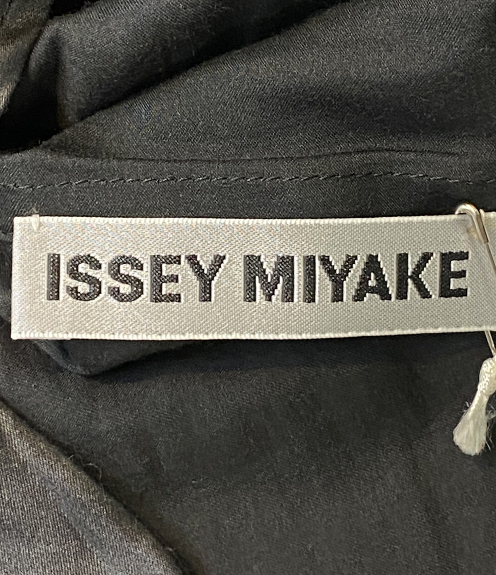 ISSEY MIYAKE 長袖シャツ LUSTER SHIRT ブラック IM23FJ022 メンズ SIZE 2 イッセイミヤケ