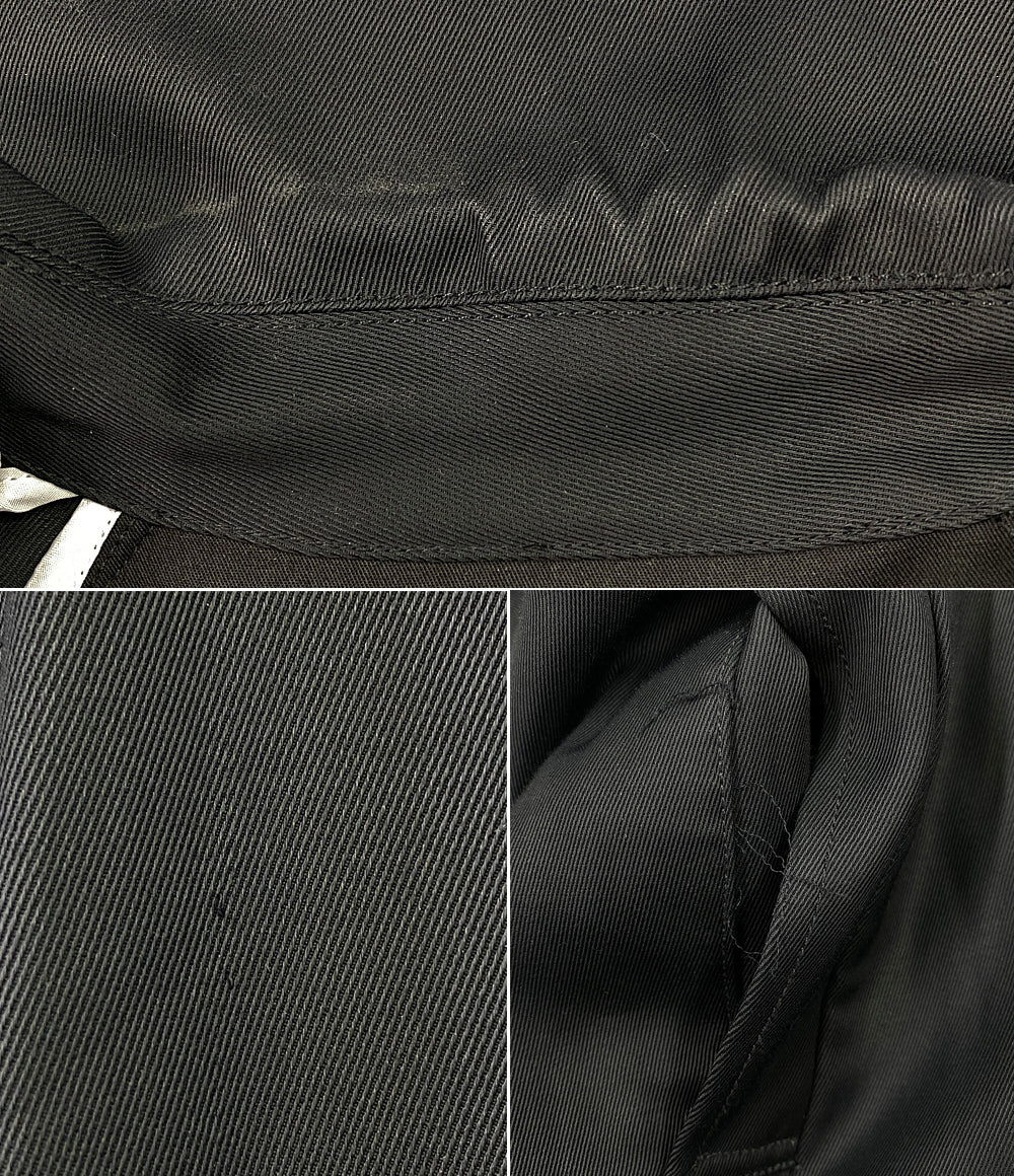 DOUBLE STANDARD CLOTHING トレンチコート ブラック フレアスリーブ レディース SIZE 38 ソブ ダブルスタンダード クロージング