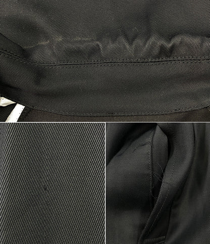 DOUBLE STANDARD CLOTHING トレンチコート ブラック フレアスリーブ レディース SIZE 38 ソブ ダブルスタンダード クロージング