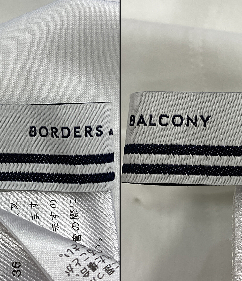 BORDERS at BALCONY ボーダーズ アット バルコニー カットソー BD2311-2C-32 ホワイト レディース SIZE 36