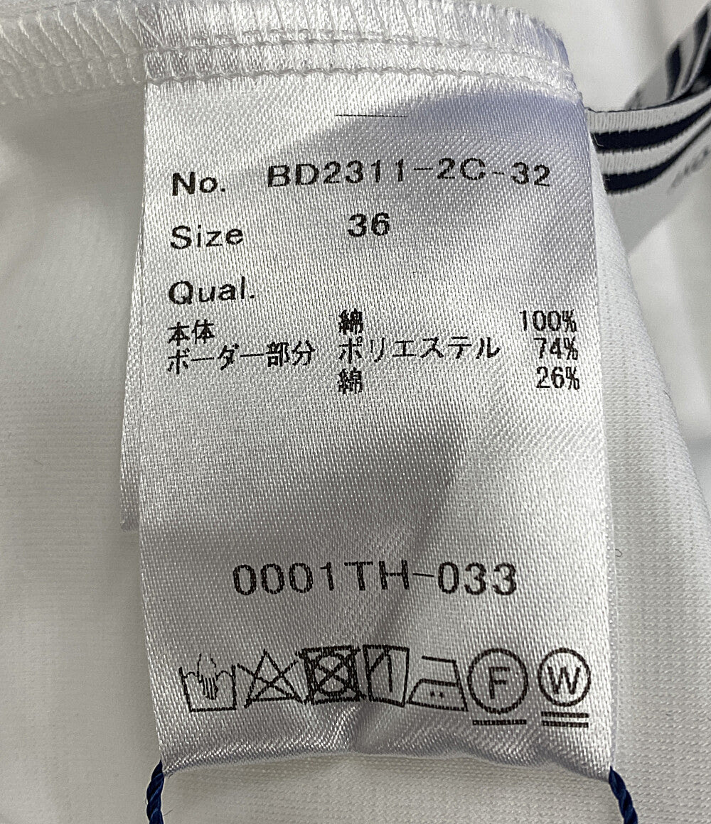 BORDERS at BALCONY ボーダーズ アット バルコニー カットソー BD2311-2C-32 ホワイト レディース SIZE 36