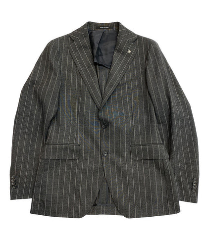 タリアトーレ 美品 スーツ グレー ストライプ 2SBM22BOS メンズ SIZE 44/7R TAGLIATORE