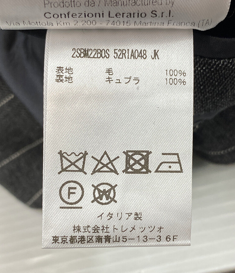 タリアトーレ 美品 スーツ グレー ストライプ 2SBM22BOS メンズ SIZE 44/7R TAGLIATORE