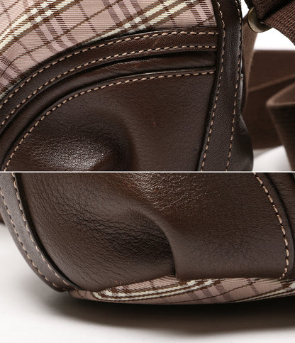 バーバリーブルーレーベル ショルダーバッグ ピンク×ブラウン ZAE74-001-14 レディース BURBERRY BLUE LABEL