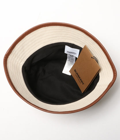 美品 BURBERRY ハット Archway Logo Applique Bucket Hat 8027038 レディース SIZE S バーバリー