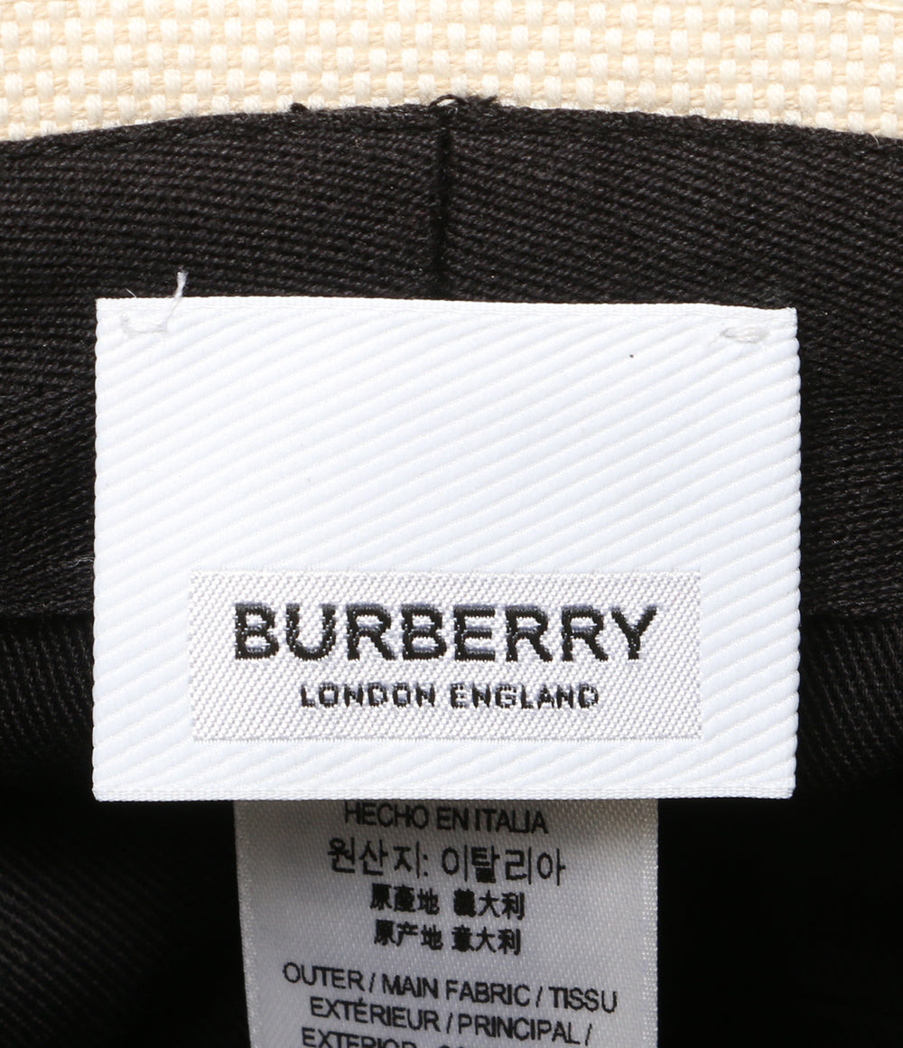 美品 BURBERRY ハット Archway Logo Applique Bucket Hat 8027038 レディース SIZE S バーバリー