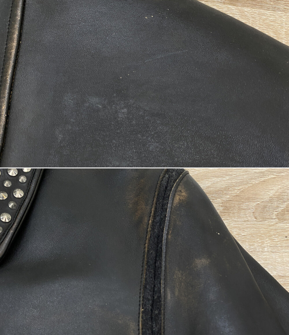 ミハラヤスヒロ ジャケット スタッズ 41011273 馬革 メンズ SIZE 46 MIHARA YASUHIRO